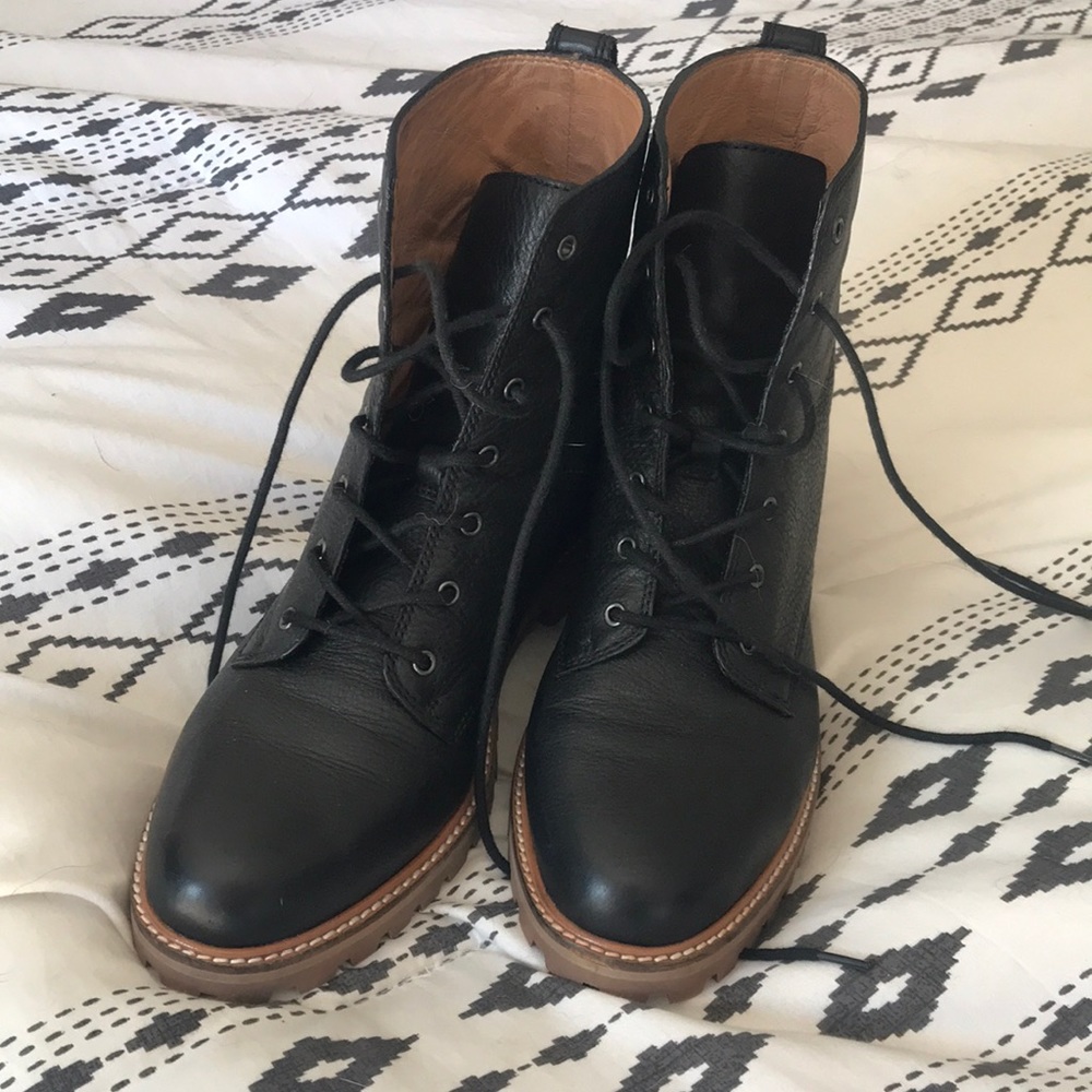 Madewell combat boots